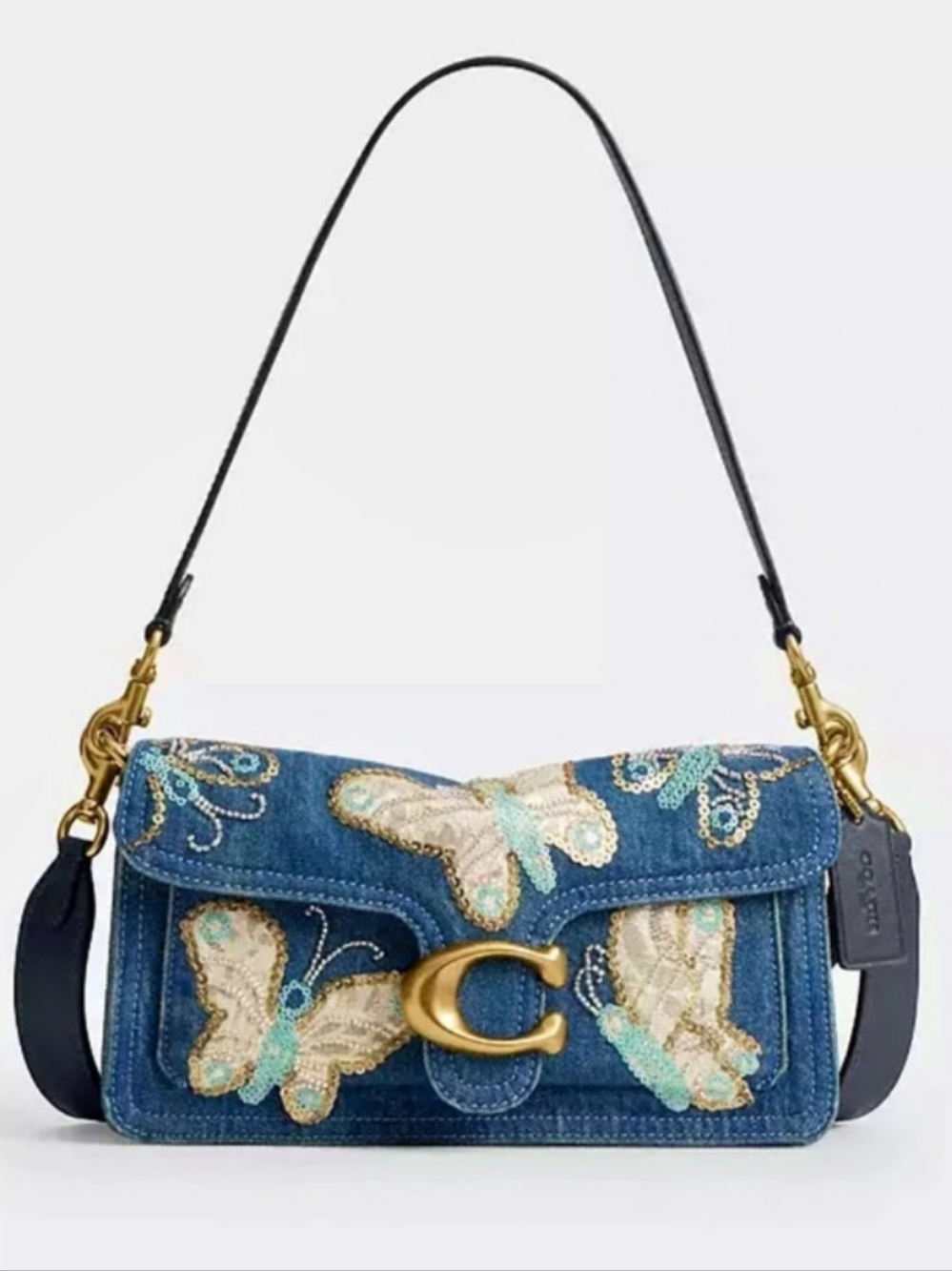 Coach Tabby Shoulder Bag 26 With Butterfly Embellishment Shoulder Bag 26 - Picture 1 of 8